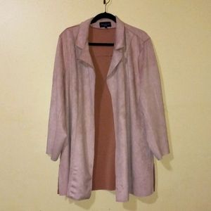Premise Woman Soft Pink Faux Leather Jacket 1X